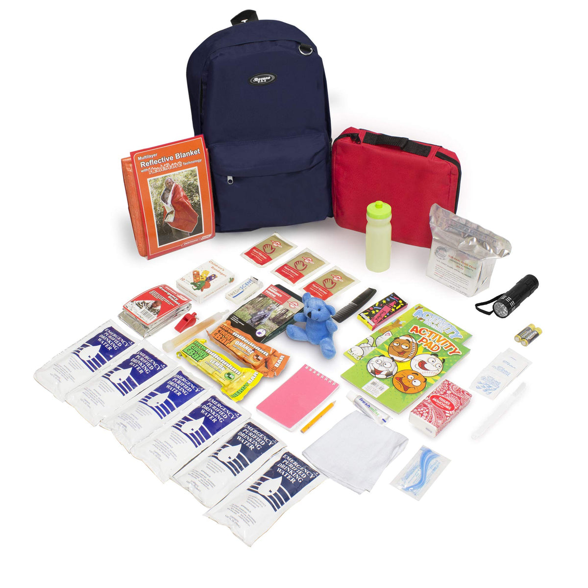 Keep-Me-Safe Children's Deluxe 72-Hr Emergency Survival Kit - Image 1