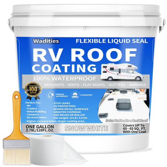 RV Roof Coating White, Wadities Waterproof Solar | Tools & Home Repair - Image 1