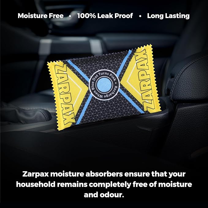 125g Rechargeable Desiccant Packs Dehumidifier Bag - 24 Pack - Moisture Absorbers For Safes, Car, Bathroom, Storage, Garage - Moisture Remover Eliminates Humidity - Reusable Desiccant Bags