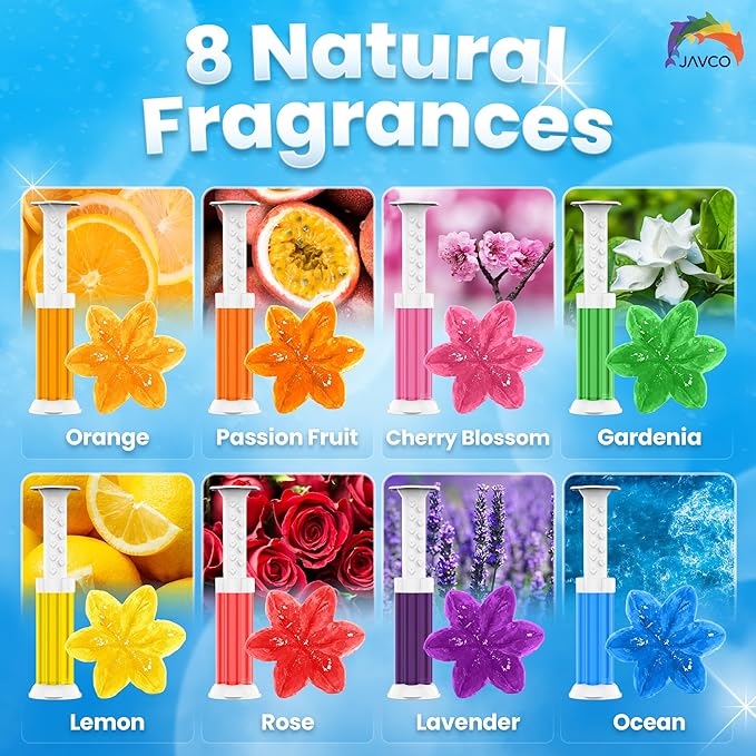 '-96 Flowers- Flower Toilet Gel Stamp | Toilet Scent Fresheners (Mix Scent)