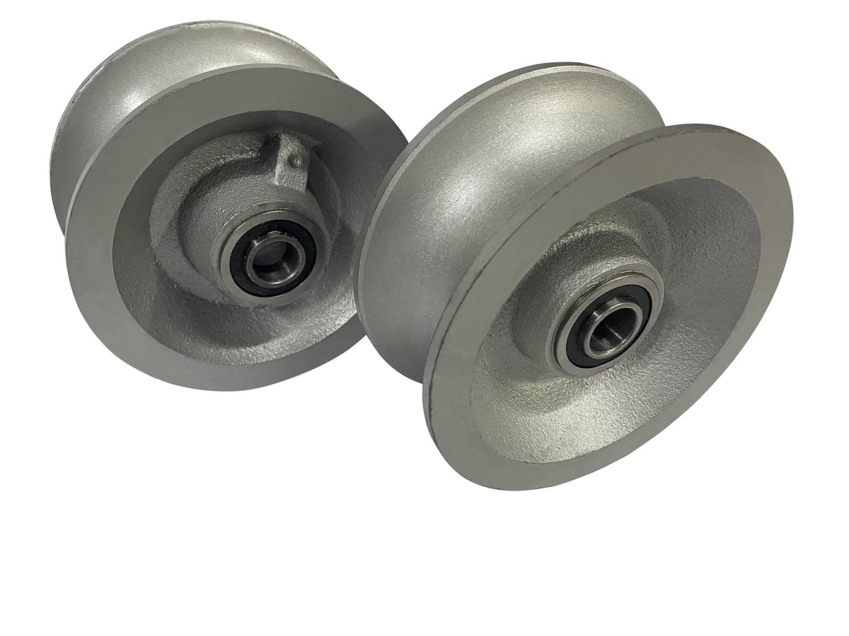 Pair of Replacement Chain Link Gate U-Groove Pipe - Image 1