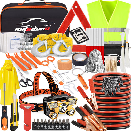 126pcs Roadside Emergency Car Kit - Auto Safety Kit | Phone & Computer - Image 1