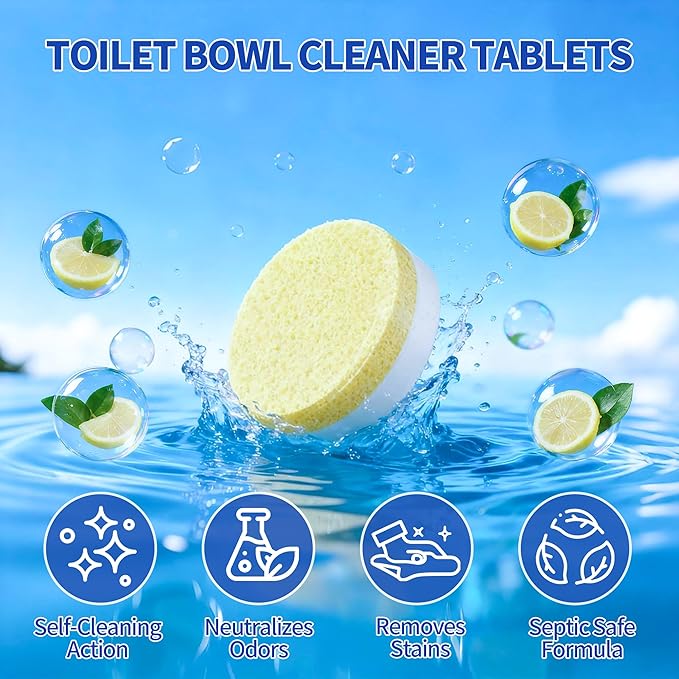 24pcs Toilet Bowl Cleaner Tablets and 24pcs Coffee Maker Cleaner & Descaler Tablets