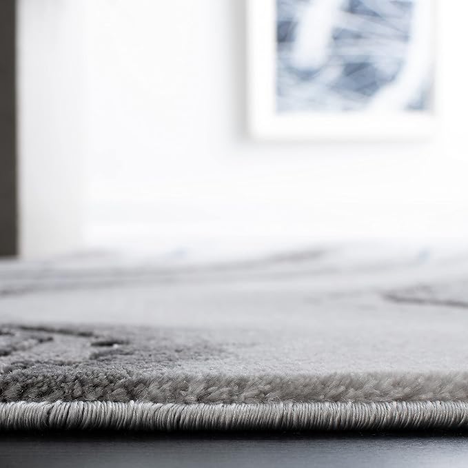 SAFAVIEH Craft Collection Accent Rug - 2'3" x 4', Grey & Blue, Modern Abstract Design, Non-Shedding & Easy Care, Ideal for High Traffic Areas in Entryway, Living Room, Bedroom (CFT819N)