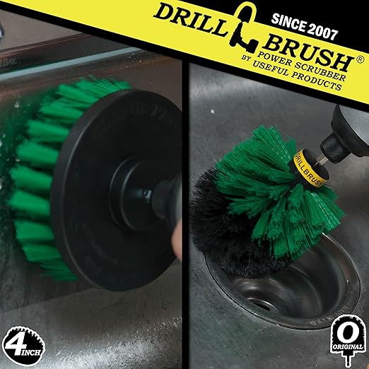 Household Kitchen Cleaners - Kitchen Cleaning Supplies - Cast Iron Skillet Scrubber - Pots and Pans Scrub Brush - Stovetop Cleaner - Oven Rack Shiner - Sink Scrubbing Brush Kit - Table Cleaning Tool