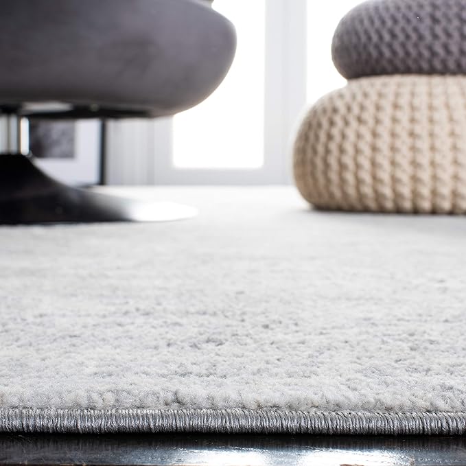SAFAVIEH Brentwood Collection X-Large Area Rug - 11' x 15', Ivory & Grey, Modern Abstract Design, Non-Shedding & Easy Care, Ideal for High Traffic Areas in Living Room, Bedroom (BNT822A)