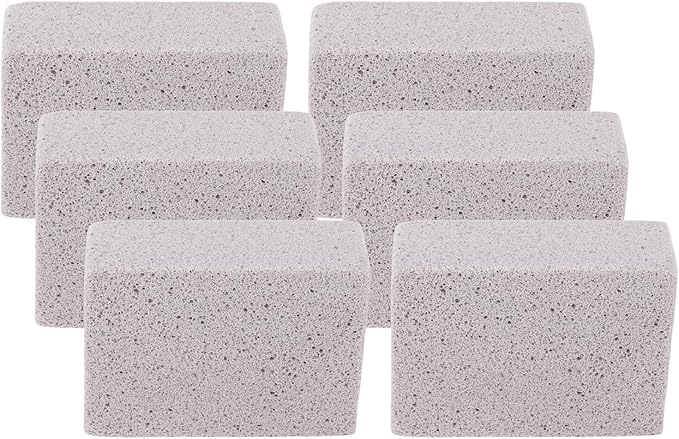 Jeffergarden 6PCS Pool Pumice Stone for, PVC Material Toilet Bowl Cleaner Stick, Heavy Duty Scouring Brush for Kitchen Sink Bathtub Shower Tile Swimming Pool Limescale Removal (M 25.5cm/10.04in