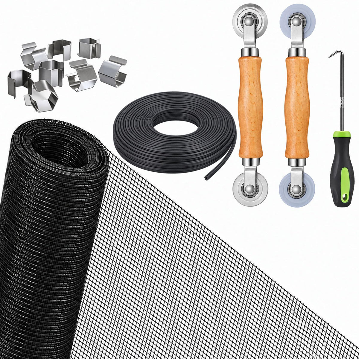 King&Charles Window Screen Replacement, 6in1 Window Screen - Image 1