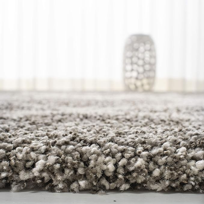 SAFAVIEH Hudson Shag Collection Runner Rug - 2'3" x 10', Grey & Ivory, Modern Trellis Design, Non-Shedding & Easy Care, 2-inch Thick Ideal for High Traffic Areas in Living Room, Bedroom (SGH281B)