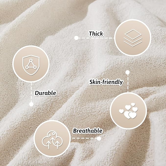 MEETSKY Couch Cover for 2 Cushion Sofa Washable, Cat Scratch Proof Sofa Covers, Furniture Protector Love Seat L Shape Soft Sectional Couch Covers for Dogs Pets, 71" x 102", Creamy White