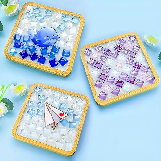 Mosaic Crystal Grout, Mosaics Tile Tools, Mosaic Tile Accessories – Essential for Handmade Grouting and Perfect for DIY Craft Projects (Translucent, 17.5oz)