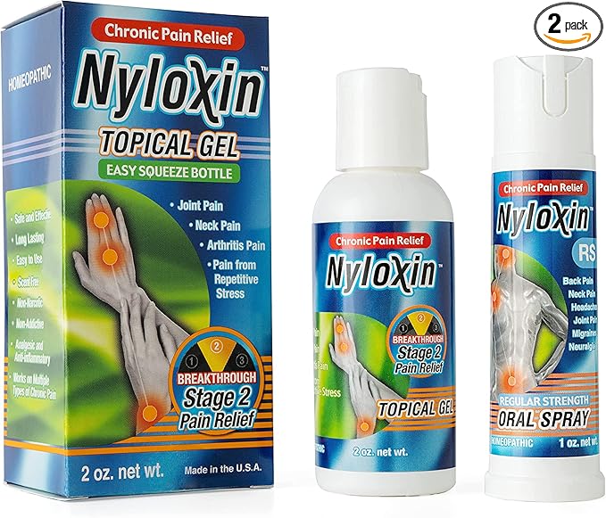 Nyloxin Easy Squeeze Bottle (2oz) & Flavored Oral Spray (1oz)