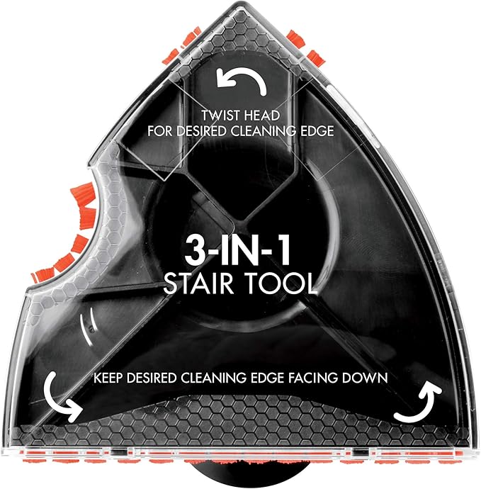 BISSELL 3-in-1 Stair Tool for Carpet and Upholstery Cleaners, New Genuine OEM Part, 3262