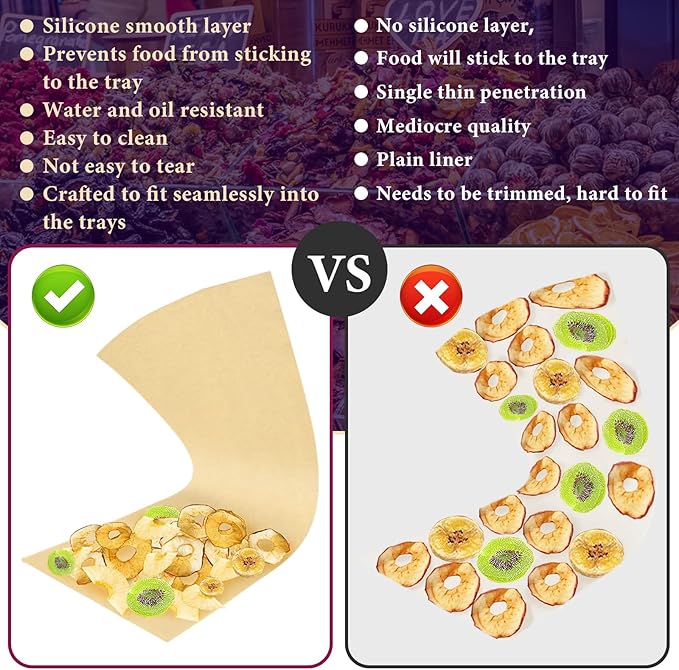 500 Packs Freeze Dryer Tray Mats For Harvest Right Freeze Dryer Accessories for Extra Large Trays, Parchment Sheets, Freeze Dryer Tray Mats for Harvest Right