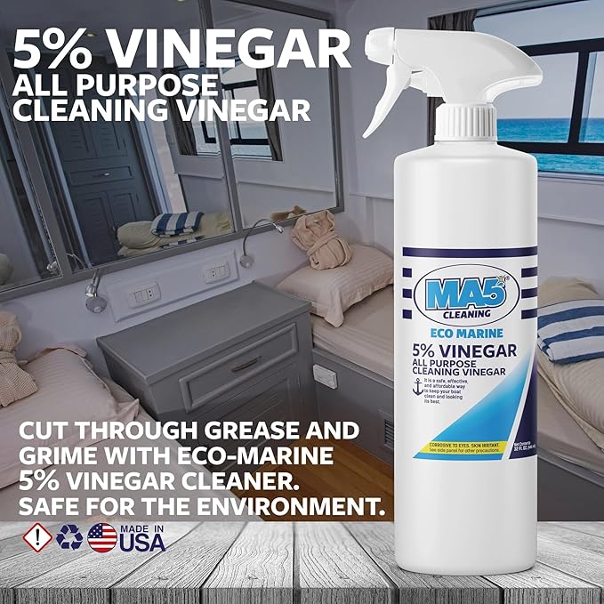 5% Vinegar All Purpose Boat & Marine Cleaner, Biodegradable