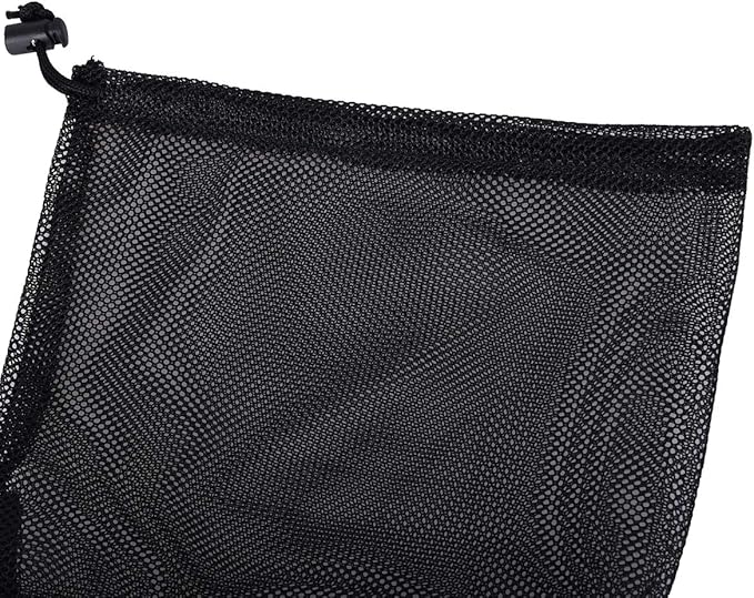 iBasingo 10pcs/lot Black Mesh Bag Nylon Sack Durable Drawstring Net Bag Small Travel Sleeping Bag Stuff Sack Mesh Storage Ditty Bag for Cosmetics Shower Gels Bottle Pot Tennis Golf Ball Tools BVP03