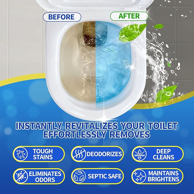 24pcs Toilet Bowl Cleaner Tablets and 24pcs Coffee Maker Cleaner & Descaler Tablets