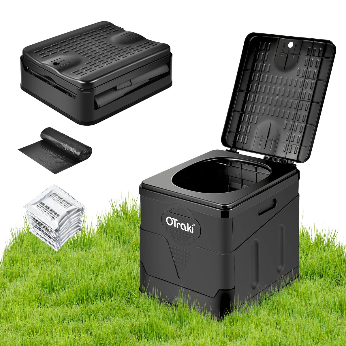 OTraki Portable Folding Toilet for Camping Compact Travel - Image 1