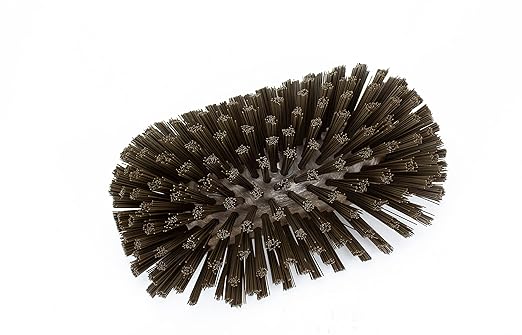 SPARTA Tank and Kettle Scrub Brush Heavy-Duty Tile Brush, Color-Coded and Handle Compatible (Sold Separately) for Optimal Access In Spacious Containers, Plastic, 5.5 X 9.5 Inches, Brown, (Pack of 2)