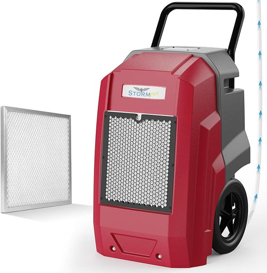 ALORAIR Storm Pro Commercial Dehumidifier 180 PPD, LGR Portable Dehumidifier with Pump, cETL Listed, 6 Years Warranty, LCD Display, for Clean-Up, Flood, Moisture