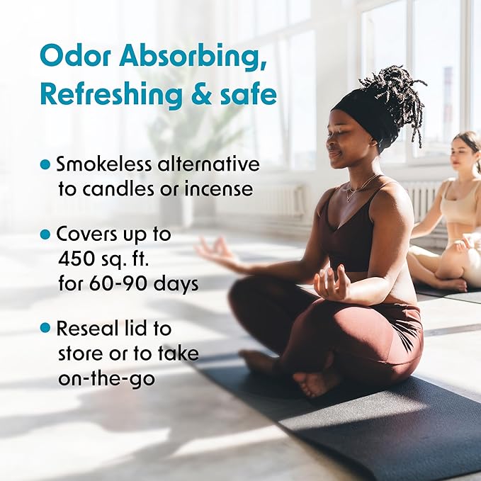 Wipex Odor Eliminator for Home - Eucalyptus & Mint Odor Absorber, 15 Oz Gel Jar, Long-Lasting Freshness, Ideal for Rooms, Offices, and Yoga Studios, Effective Odor Eliminator, 3Pk