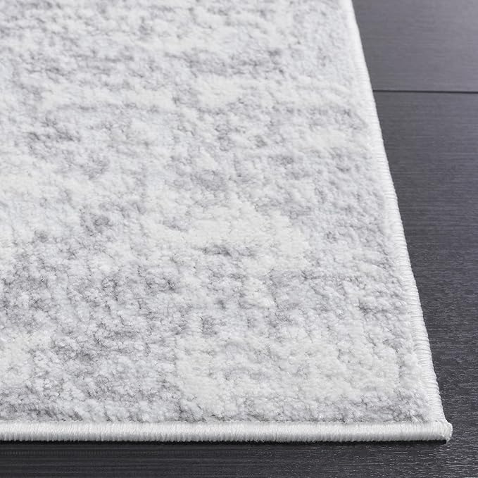 SAFAVIEH Amelia Collection Area Rug - 2'2" x 4', Ivory & Light Grey, Modern Abstract Design, Non-Shedding & Easy to Clean, Ideal for Hallway, Foyer, Entryway, Accent Space (ALA700F)