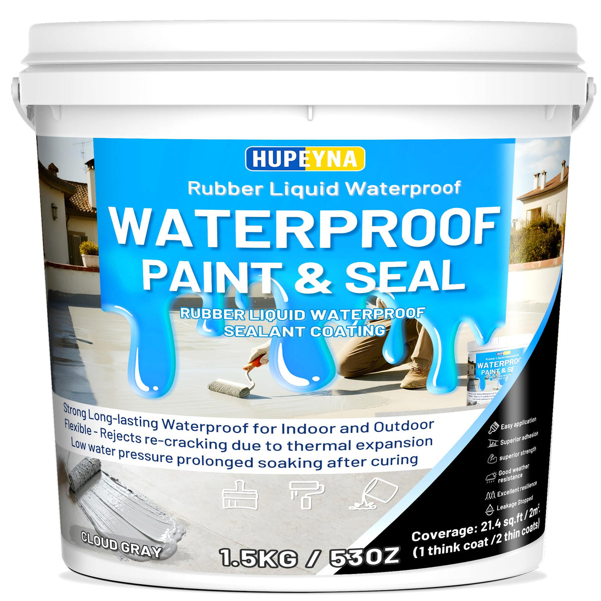 Rubber Liquid Waterproof Sealant, Waterproof Patch Seal | Home Repair - Image 1