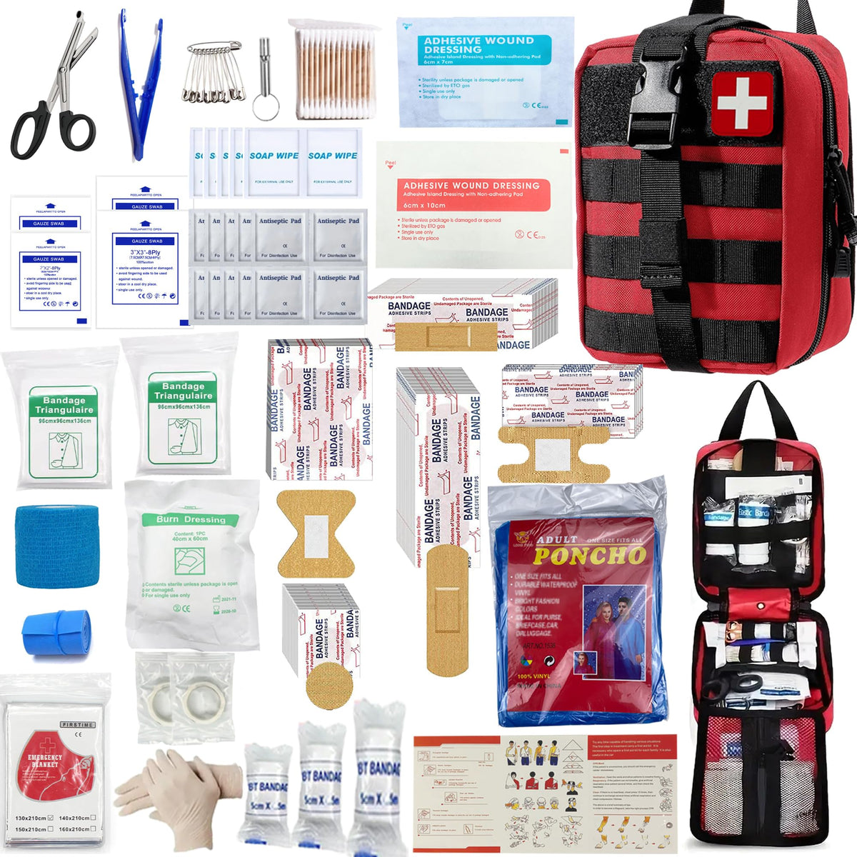 293Pcs/set - First Aid Kit Molle Pouches Emergency | Travel Essentials - Image 1