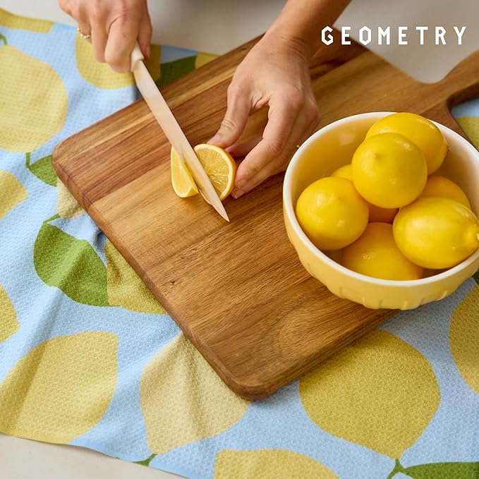 GEOMETRY Spring Kitchen Towels - Quick Dry Microfiber Cloth Spring & Summer Dish Towels for Kitchen Drying - Premium Quick Dry Towel - Flutter Bloom, 18" x 30" - 2-Pack