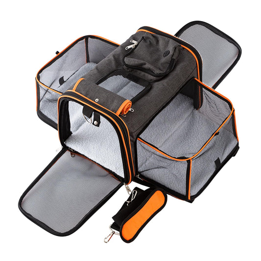 Pet Carrier Airline Approved, 17x11x11 TSA Travel Carrier - Image 1