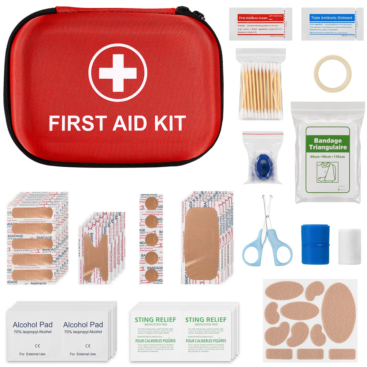 115 Piece Hard-Shell Portable EVA Emergency Medical Kit - Image 1