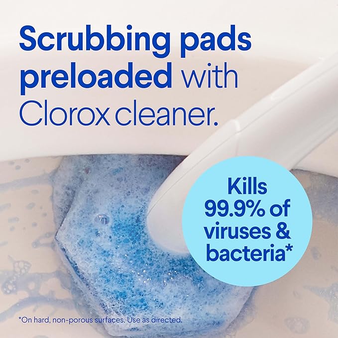 Clorox ToiletWand Toilet Cleaner Refills, Toilet brush, Original, 10 Count