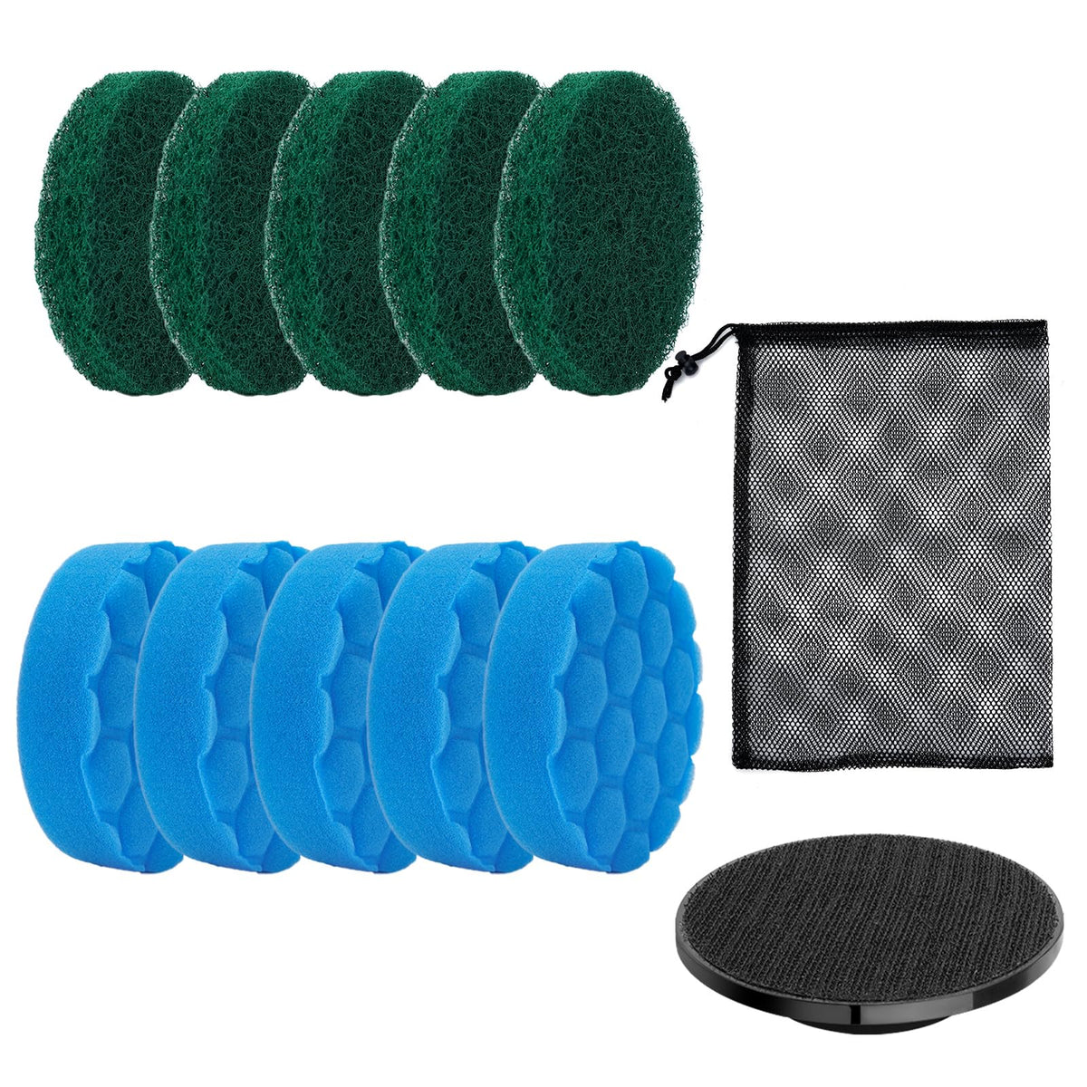 Electric Spin Scrubber Replacement Brush Heads Set, 10 - Image 1