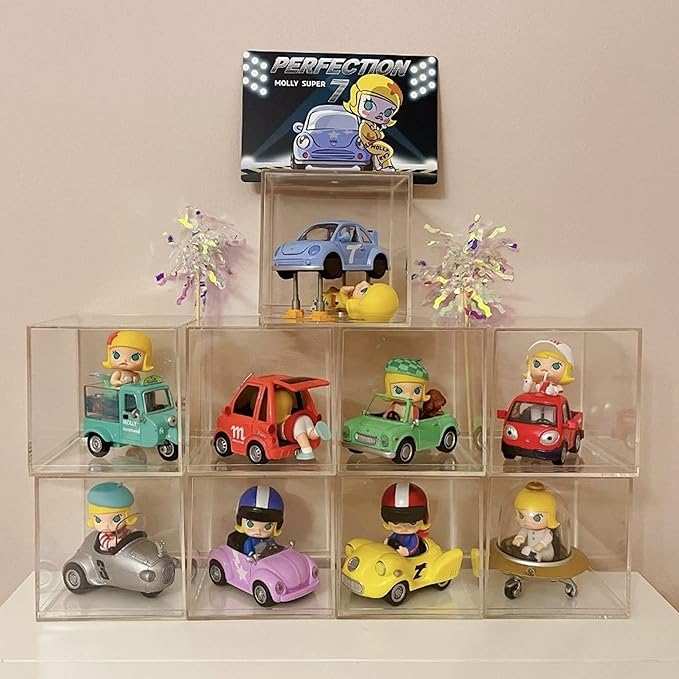 KissYou Acrylic Box with Lid 2 Pieces Clear Square Cube Jewelry Storage Box Small Plastic Containers for Weddings, Candies & Accessories