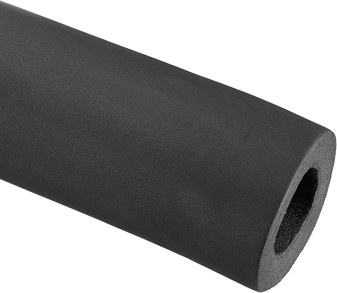 PATIKIL 74.8" L x 3-1/2"ID x 1.2" T Pipe Insulation Foam Tube, Water Pipe Insulation Tubing Heat Preservation for Plumbing Water AC Pipe Sprinkler Spigot, Black
