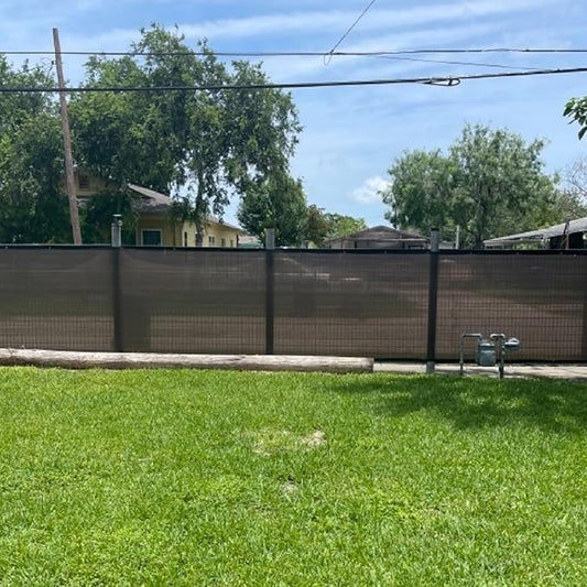 Fence Privacy Screen Balcony Sun Shade Cloth 4'x32' 80% Shade Fabric Outdoor Patio Screens Mesh Panels Apartments Railing Cover UV Protection for Backyard Garden Porch Deck