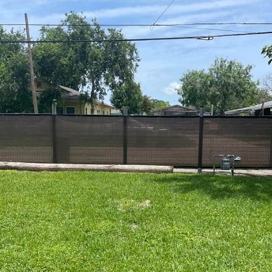 Fence Privacy Screen Balcony Sun Shade Cloth 6'6"x16' 80% Shade Fabric Outdoor Patio Screens Mesh Panels Apartments Railing Cover UV Protection for Backyard Garden Porch Deck