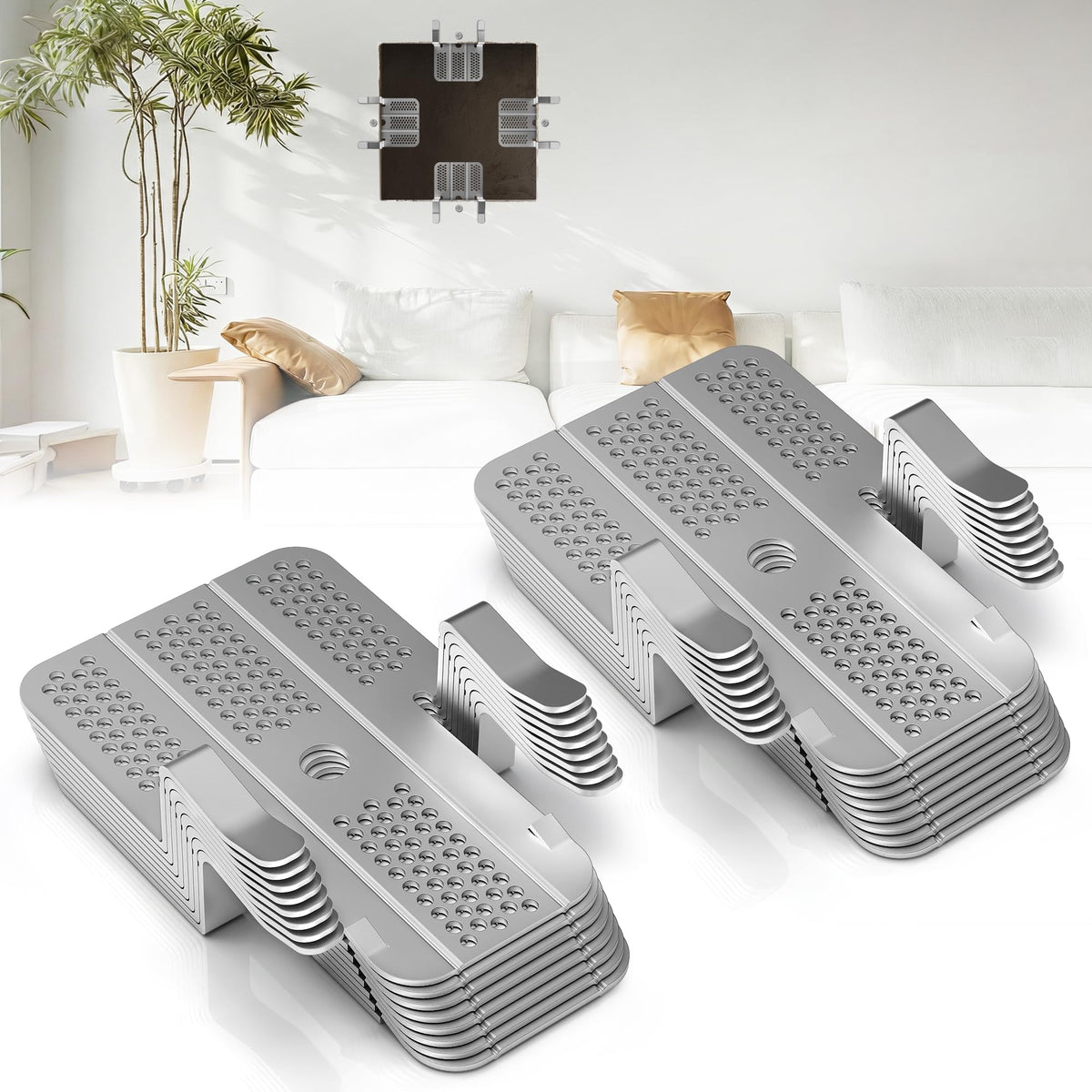 16 Pack Drywall Repair Clips,Easy Install Drywall Clips - Image 1