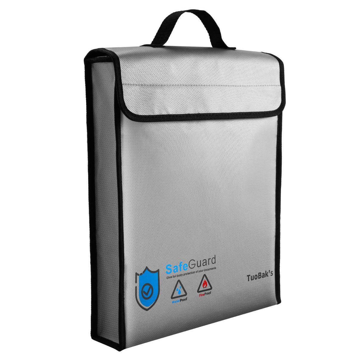 TuoBak's Fireproof Waterproof Document Bag | Home Organization - Image 1
