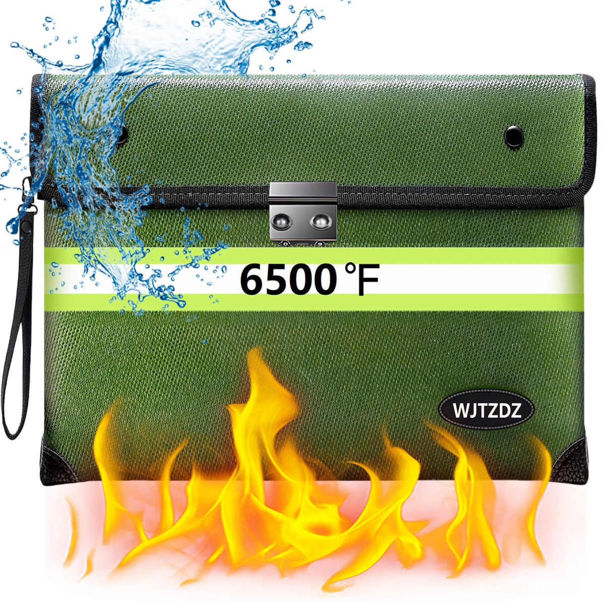 Fireproof and Waterproof Document Bag,Portable Fire - Image 1