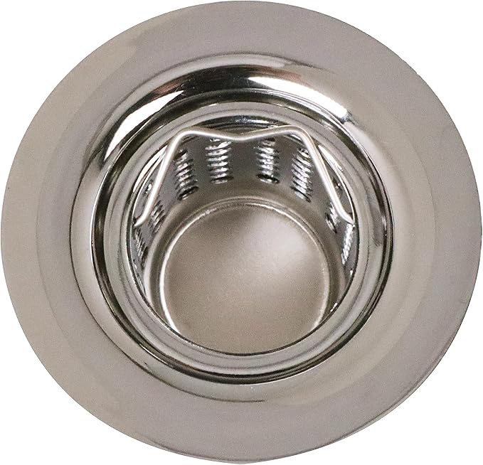 Westbrass Junior Basket Style Bar Sink Strainer, Polished Nickel, D218-05