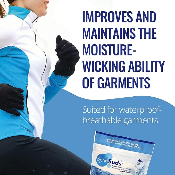 Sport Laundry Detergent, Odor Eliminator Technology, Laundry Soap for Workout Clothes and Everyday Use - Sport Suds 500grams