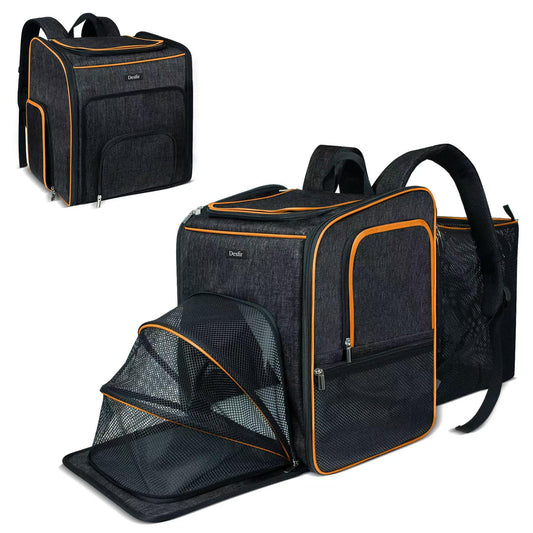 Cat Backpack Carrier, Expandable Pet Carrier for Cats & - Image 1