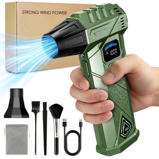 Compressed Air Duster, 130000RPM High-Speed Electric Air - Image 1