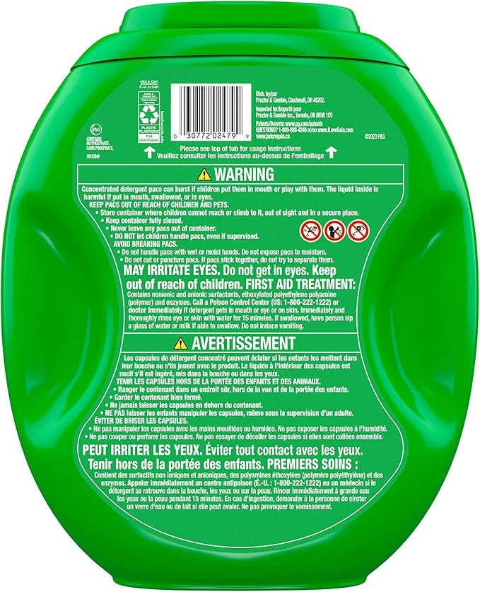 Gain Flings Laundry Detergent Pacs, 112 Count, Moonlight Breeze Scent, 3 in 1 HE Detergent Pacs with Oxi Boost and Febreeze