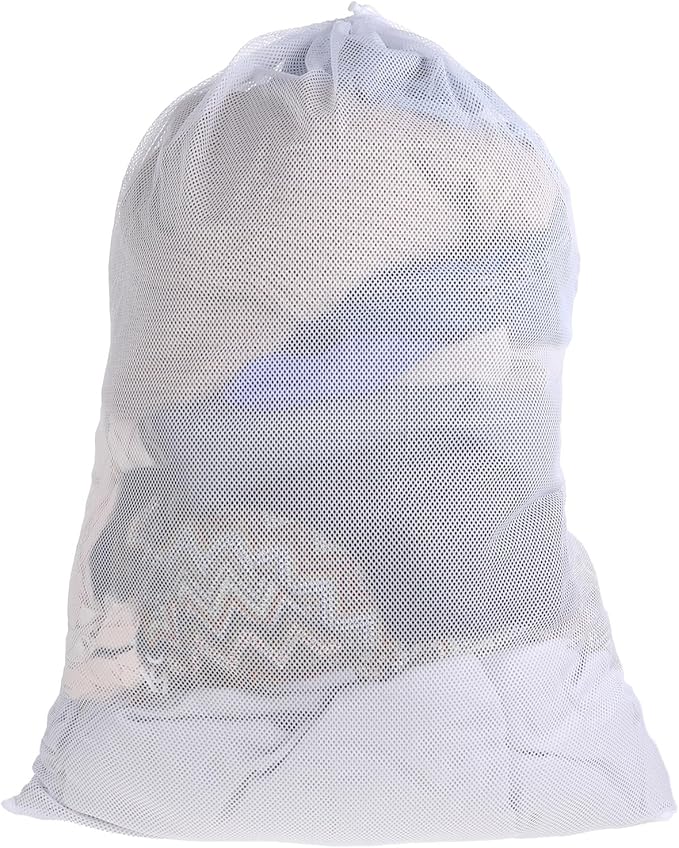 Mesh Laundry Bags, 23"x 34" Extra Large Travel Laundry Bags Heavy Duty, Washable Mesh Net Bag for Laundrys, Dorm, Hamper