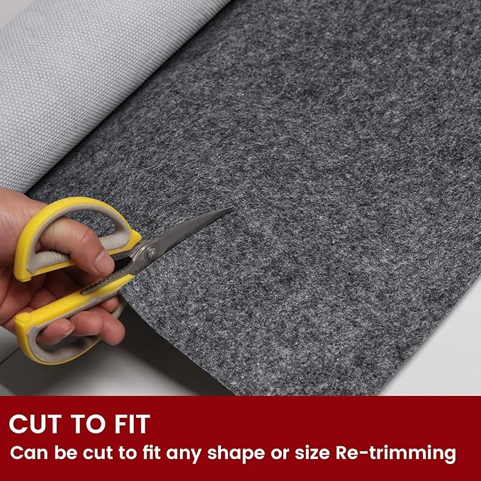 Waterproof Rug Pad, 7x10 ft Area Rug Non-Slip Carpet Pad, Non-Slip Rug Pads for All Floors and Finishes, Felt Pad for Hardwood Floors, Keeps Carpets in Place Soft and Safe