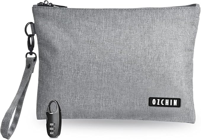 Smell Proof Bag Travel Storage Case Activated Charcoal Pouches Durable Odorless Medicine Organizer