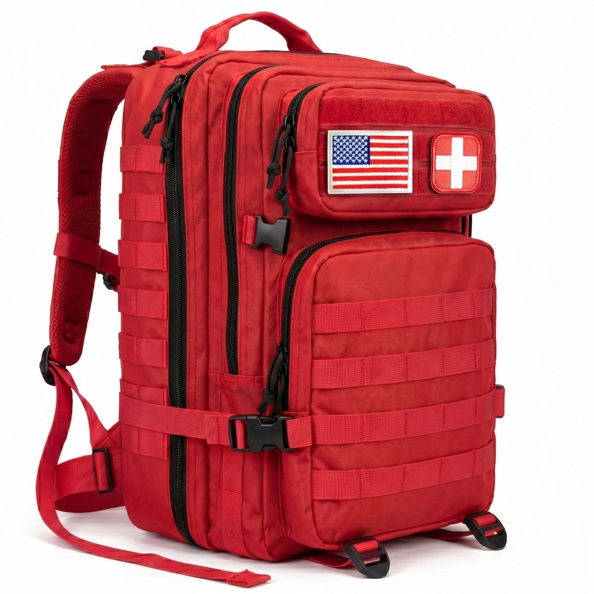 NOVO Red First Aid Backpack Empty, First aid Back Pack - Image 1