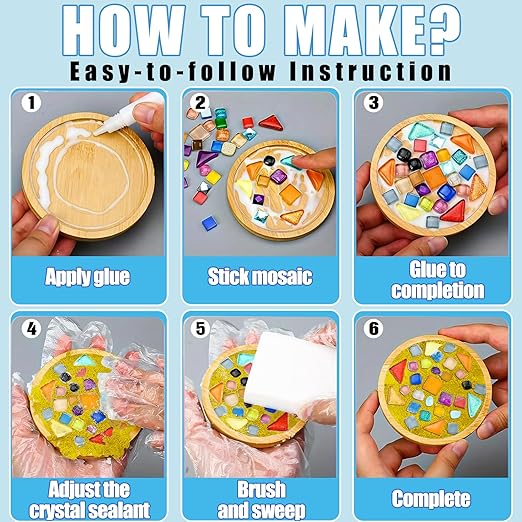 Mosaic Crystal Grout, Mosaics Tile Tools, Mosaic Tile Accessories – Essential for Handmade Grouting and Perfect for DIY Craft Projects (Yellow, 8.8oz)
